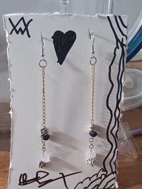 Flower & Gem earrings